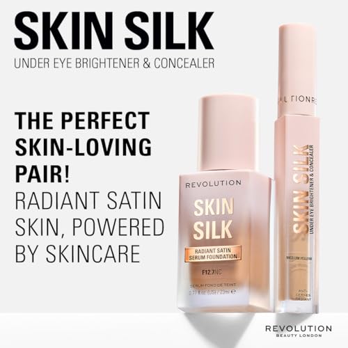 Makeup Revolution Skin Silk Under Eye Brightener & Concealer Correttore Illuminante Colore Light Peach 4 Ml - 6