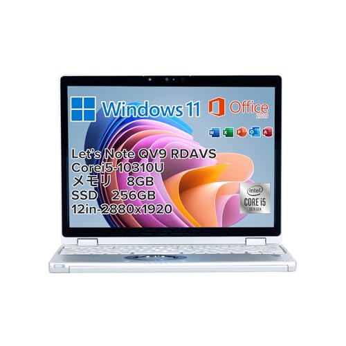 Panasonic Let's Note QV9 RDAVS, i5-10310U, [8GB, SSD256GB, 12C`, 2880x19220, WIFI, BLUETOOTH, J IR Windows Hello, ^b`pl