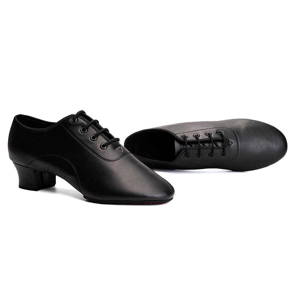 HIPPOSEUS Zapatos de Baile Latino para Niños y Hombres Zapatos de Suela Partida Zapatos de Baile de Salsa Tacón Bajo