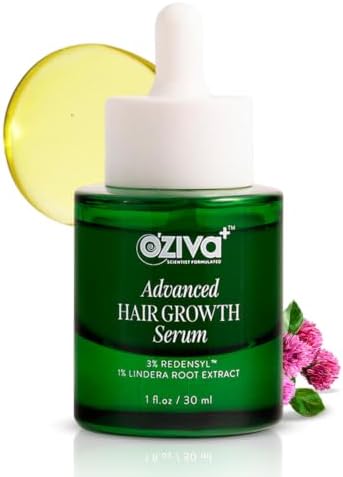 OZiva Hair Growth Serum for Scalp, 3% Redensyl & Lindera, 30ml