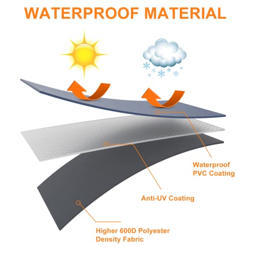 Image of Utheer 600D Pellet Grill Cover for Traeger 34 /Pro 780, Full-Length Fit