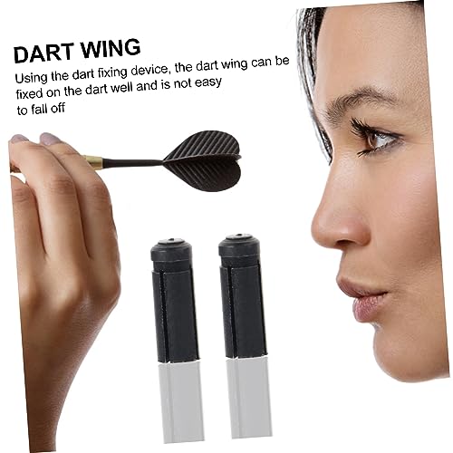 Protectores para vuelo de dardos 15 pcs aluminio negro miniatura 2