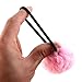 uxcell Ladies Ball Decoration Stretchy Hair Band Tie Ponytail Holder Pink Black