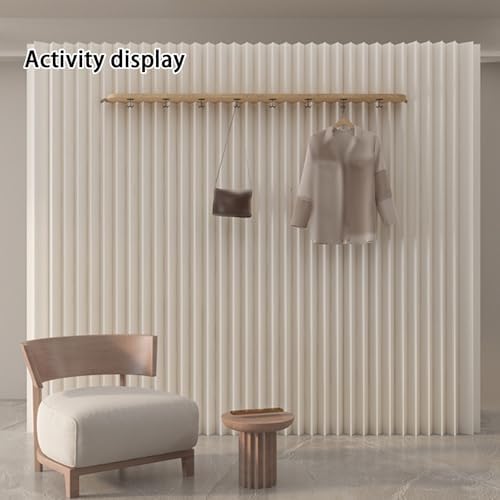 Portable Room Dividers - Thick Foldable Paper Partitions with Hooks for Temporary Walls, Ideal for Home, Office, Shopping Malls - Easy to Set Up and Move