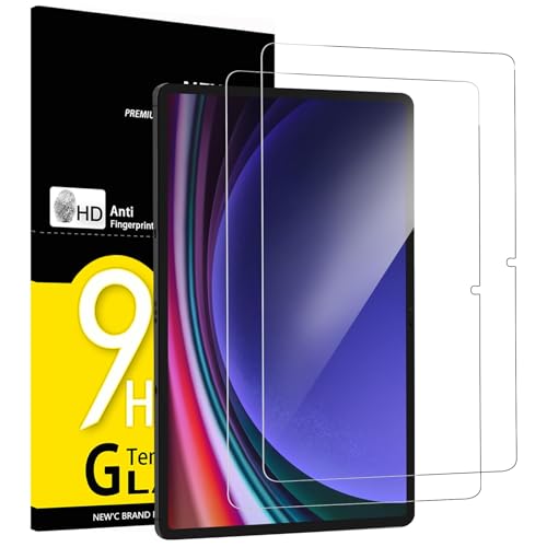 NEW'C 2 Piezas, Protector Pantalla para Samsung Galaxy Tab S10 Lite / S10 FE, Tab S9 / S9 FE 11 Pulgadas, Antiarañazos, Cristal Templado Ultra Resistente
