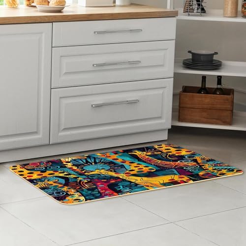 Tapetes de cocina decorativos para pasillo y cuarto de lavado 7