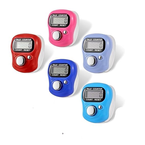 Mini Hand Tally Counter Finger Ring Digital Electronic Head Count,Japa Counter Counting Machine for Mantra Jap and Cricket Umpire and Various Counting Purpose Small-image-47