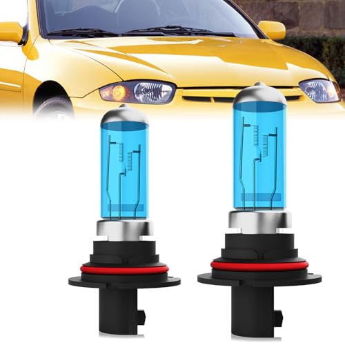 LECCIBUB Headlight Bulbs Compatible With Chevy Cavalier 2000-2005, 9007 High Low Beam Headlights Halogen Light Bulb, Super Bright 6000K White, Plug and Play, Pack of 2