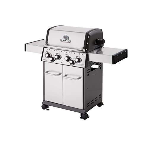 Broil King 922584 Baron S490 Gas Grill, 4-Burner, Stainless Steel
