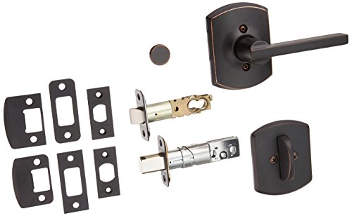 Schlage Lock Company F59LAT716GRW Latitude Lever Single Cylinder Interior Pack with Decorative, Aged Bronze