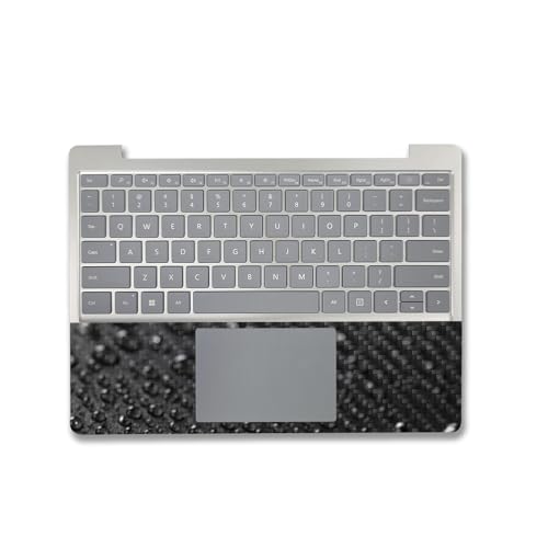 Image of MightySkins Carbon Fiber Skin Compatible with Microsoft Surface Laptop Go 3 (2023) Full Wrap Kit - Dewdrop | Protective, Durable Textured Carbon Fiber Finish | Made in The USA