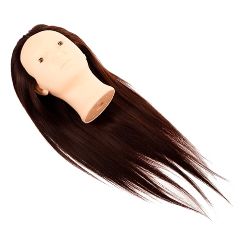 Baluue Practice Braid Wig Stand Mannequin Head Cosmetology Tool Realistic Head Model for Styling