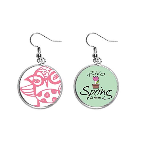 Pendientes de aves con colgado ligero y esmalte resistente para amantes de las mascotas