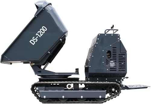 DigSwift DS1200 self-propelled dump cart with 180-degree rotating bed — the hauling capability the compressors in this set cannot match