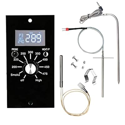 Upgrade Replacement Parts for Pit Boss Digital Thermostat Controller kit, Compatible with Pit Boss Pellet Smoker Grills, with Temperature Probe Sensor, Meat Probe and Ignitor Hot Rod Kit