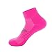 Mężczyźni/kobiety sportowe skarpety do biegania skarpety rowerowe atletyczna poduszka kolarstwo skarpetki do kostki cienkie oddychające szybkoschnące fitness kompresyjne krótkie skarpety skarpety skarpety rowerowe (kolor: A/różowy, rozmiar: US 5-11,5 EU35-42)
