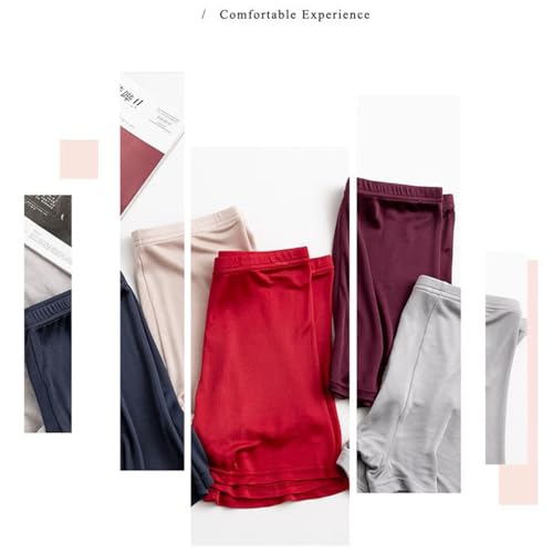 Men's Boxer Shorts Briefs 100% Mulberry Silk Underwear Loose Soft Panties Mid Waist Thin Seamless Daily Underpants2