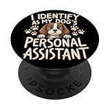 Photo Gallery divertente i identify as my dogs assistant lover dog owner citazione popsockets popgrip adesivo Photo Gallery divertente i identify as my dogs assistant lover dog owner citazione popsockets popgrip adesivo