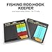 Universal Fishing Hook Keeper - Silicone Secure Holder for All Rods (Ultra Light to Sea), 12-Pack with Nylon Zip Ties