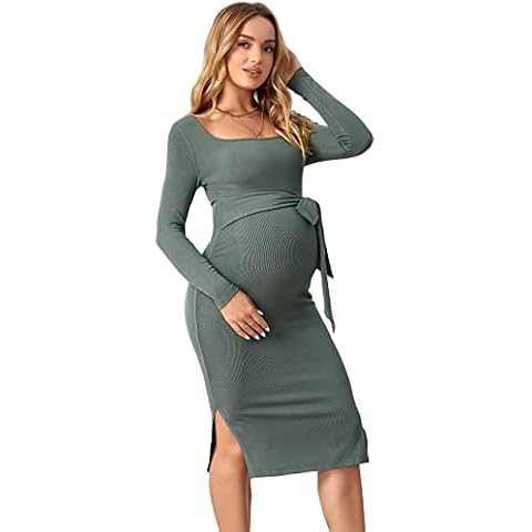 OYOANGLE Maternity Bodycon Dress Cover