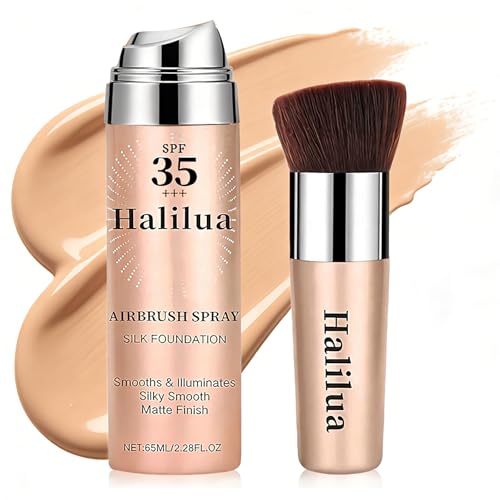Airbrush Makeup Foundation,SPF 35 Full Coverage Foundation for Mature Skin, Older Women and...