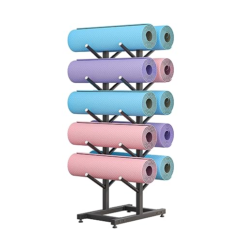 Support de tapis de yoga sur pied pour ne plus laisser traîner vos blocs de fitness
