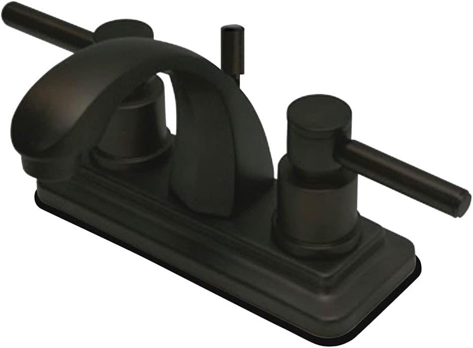 🔥 Crazy Deals Kingston Brass KS4645DL Concord 4-Inch Centerset Lavatory Faucet with Concord Lever Handle, Oil Rubbed Bronze