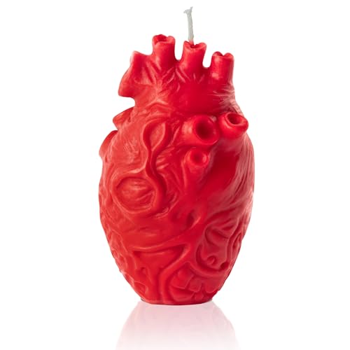 WATINC Vela perfumada con forma de corazón, cera de soja natural,...