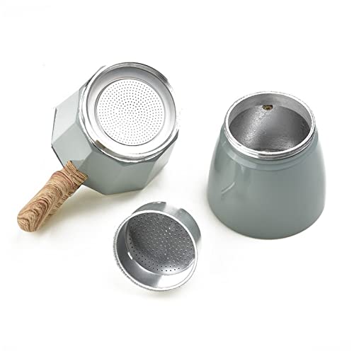 DSDD Espressomaschine Aluminium Mokkakanne Perkolator Kochtopf 3 Tassen 6 Tassen 150/300 ml Kaffeemaschine Zuhause Reise Hotel Geschenk