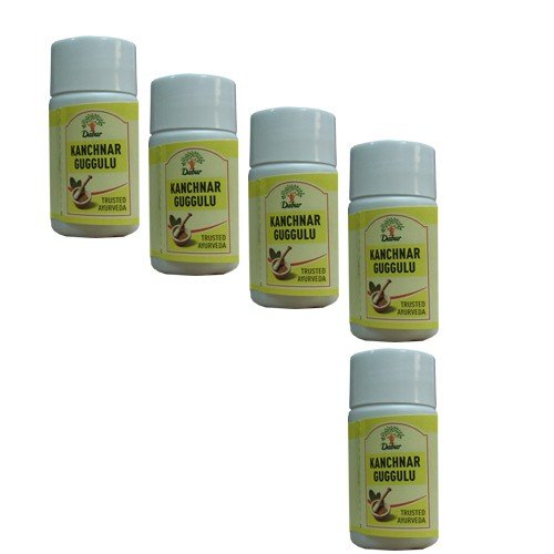 Dabur 5 x Kanchnar Guggulu (5 x 40 tabletas)