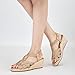 HARENCE Wedge Sandals for Women Espadrilles: Comfortable Platform Elastic Ankle Strap Wedges Heels Dressy Open Toe Summer Wedding Shoes