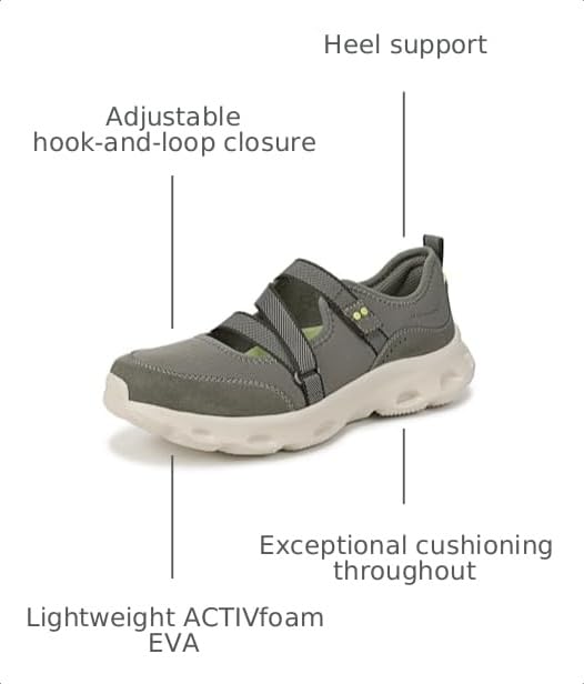Ryka Women's Activfoam MJ Mary Jane Shoes Vetiver Green Mesh Fabric 9.5 W by Ryka - Used condition - Image 3