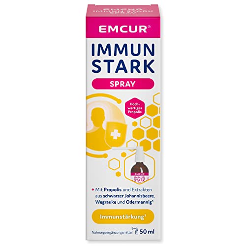 Emcur® Immunstark Spray | mit Propolis | Schwarze Johannisbeere | Wegrauke | Odermennig¹ | immunstärkender Effekt¹ | Immunsystem | 50ml Cover