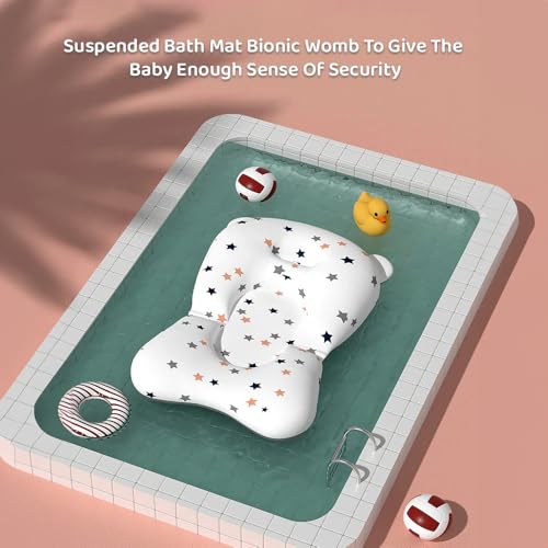 Image of StarAndDaisy Bath Tub for Baby 0-3 Years /Foldable Bath tub for Kids with Cushion & temerature Sensor, Space Saving Design, Newborn Baby Folding Bathing Tub Girls & Boys, Easy to Store -Pink