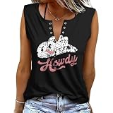 Material: las camisetas casuales sin mangas para mujer están hechas de 65% poliéster, 30% algodón, 5% elastano, ligeras, suaves, cómodas y transpirables.