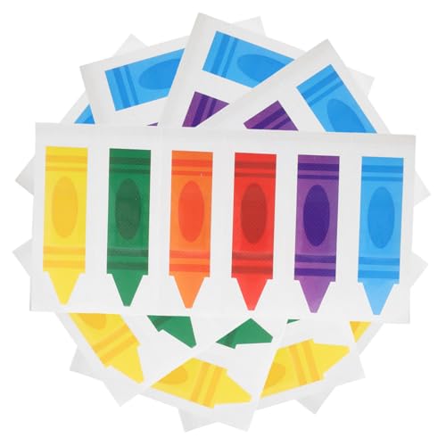 Veemoon 60 Piezas Apósitos Infantiles de Crayón Diseño Divertido y Impermeables y Transpirables Parche Adhesivo para Lesiones de Aplicación y Protección Efectiva