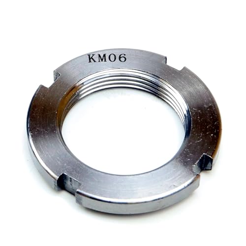 Parts and Parts Nutmutter KM6 30x45x7mm, DIN 981, Welle-Nabe-Befestigung, metrische GewindeNutmutter, Verwendung mit Sicherungsscheibe DIN 5406, ideal für Wellen & Getriebebaugruppen