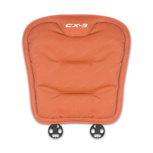 マツダ CX-3 カークッション 車 シートカバー レザー 防水 防汚 カーシート クッション CX-3 DK系 CX3 2015.2〜現行 トハイエンド 運転 腰枕 背もたれ 通気性 運転席 助手席 後部座席 車 座布団 四季汎用 柔らかい(オレンジ,1