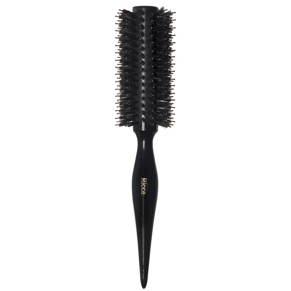 Belliz, Escova de Cabelo, Black Porcupine 23, Base de Madeira, Cerdas Mistas, Alisa e
