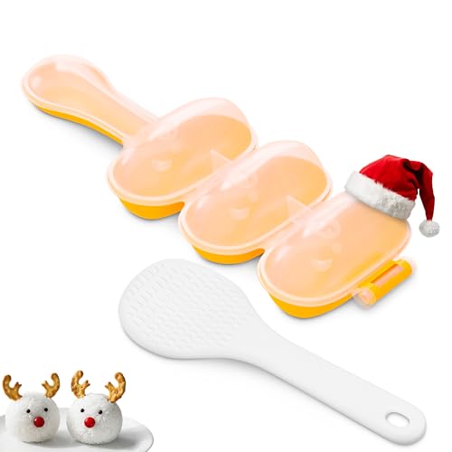 Rice Ball Mold - Rice Ball Maker with 3 Bite-Size