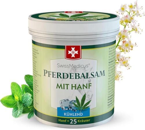 SwissMedicus Pferdebalsam mit Hanf, kühlend für Beine & Muskeln, 75 ml – Ansicht 1