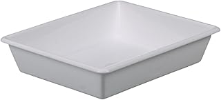 Bürkle 4201-1824 Bandeja de laboratorio, PP, longitud interior x ancho, 180 mm x 240 mm, 1,5 L, color blanco