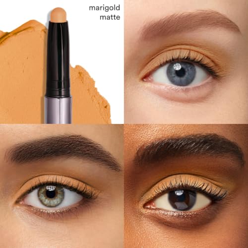 Image of Julep Eyeshadow 101 Cream-to-Powder Waterproof Eyeshadow Stick - Marigold Matte - Long-Lasting, Buildable, Crease-Proof, Cruelty Free, Matte Finish with Built-In Smudger