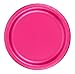 240 Hot Pink (10 Pks of 24) 9 Inch Wax Coated Plain Solid Color Dessert Cake Paper Plates