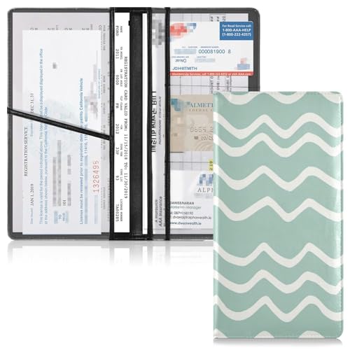 Organizador de Documentos para Auto de Cuero miniatura 2