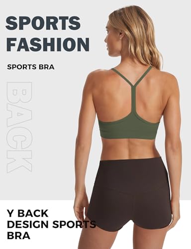 Image of Buauty Sports Bra for Women, Y Back Light Support Workout Bra with Removable Pads for Yoga Pilates Gym