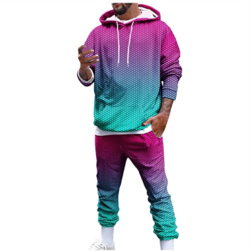 Usnsm 2 Piece Sets For Men,Mens Casual Relaxed Fit Tracksuits 2 Pieces Set Men's Fashion Sweatsuits Hoodie Sports Suit #TOP25