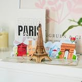 LIMAH® Kartka pop up Paryż – kartka z życzeniami 3D premium z motywem wieży Eiffla i Paryża – romantyczna karta podarunkowa na urodziny, bon podróżny, rocznicę ślubu i prezent pieniężny