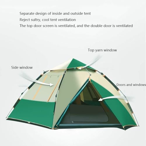 Carpa automática doble capa para 3-4 personas miniatura 3