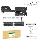 PureMounts Uchwyt sufitowy do telewizora o przekątnej ekranu 23-55", składany, z regulacją wysokości, wychylny, pochylany, do VESA 400 x 400, czarny